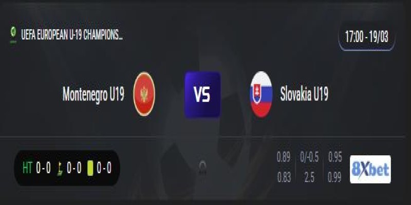 Trực tiếp Montenegro U19 vs Slovakia U19 17:00, ngày 19/03/2025