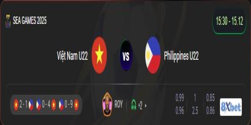Xem trực tiếp Việt Nam U22 vs Philippines U22 vào lúc 15:30, ngày 15/12/2025