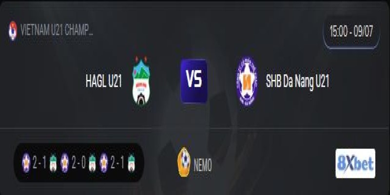 Trực tiếp HAGL U21 vs SHB Da Nang U21 15:00, ngày 09/07/2025