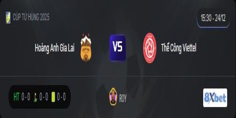Trực tiếp Hoàng Anh Gia Lai vs Thể Công Viettel 15:30, ngày 24/12/2025